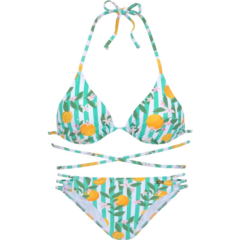 BUFFALO Bikiny mätová / nefritová / mandarínková / šedobiela 54247642