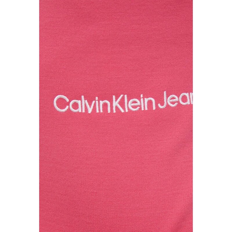 Top Calvin Klein Jeans dámsky, ružová farba, holý chrbát