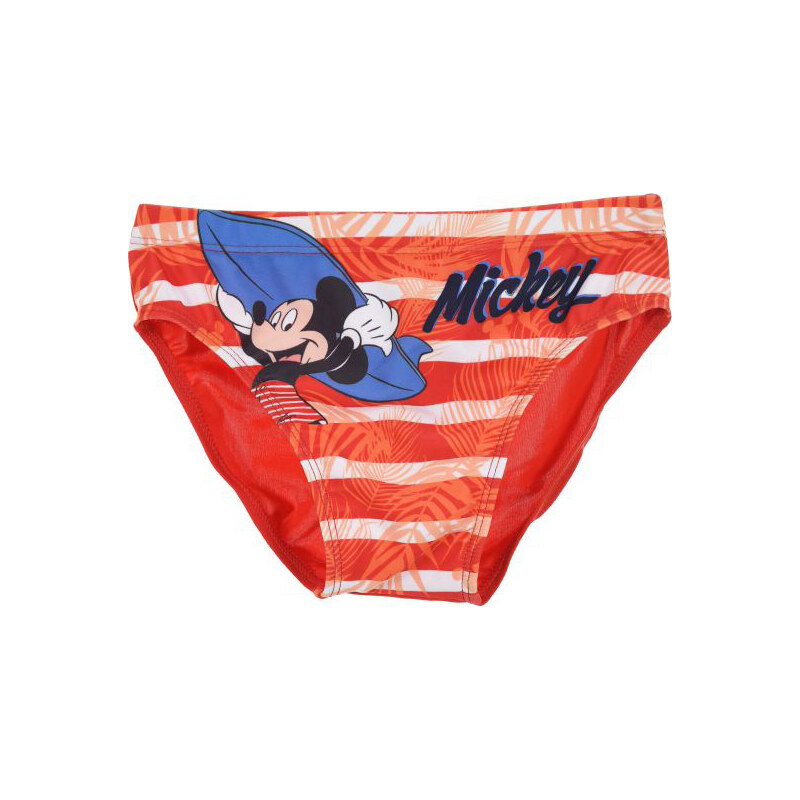 Mickey Mouse chlapčenské červené pruhované plavky 16437782