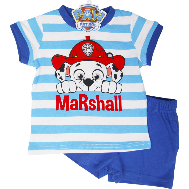 PAW PATROL Tlapková patrola chlapčenský pruhovaný set MARSHALL 16480247