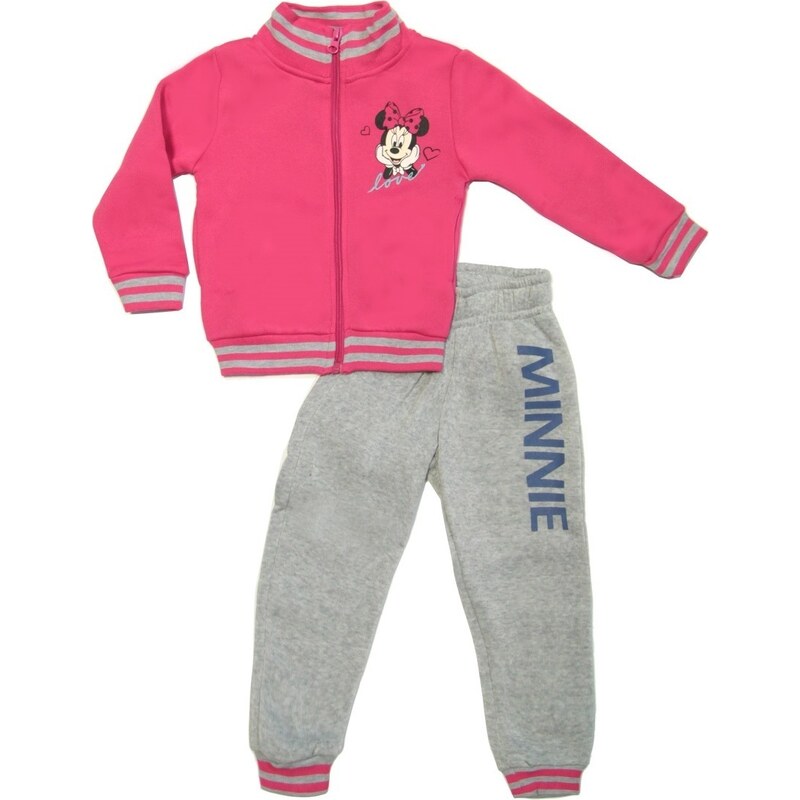 Minnie Mouse - sivo-ružová dievčenská tepláková súprava 21233168
