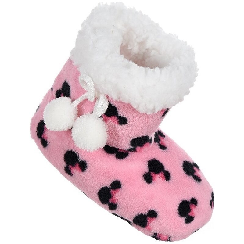 Minnie Mouse ružové chlpaté papuče 21941675