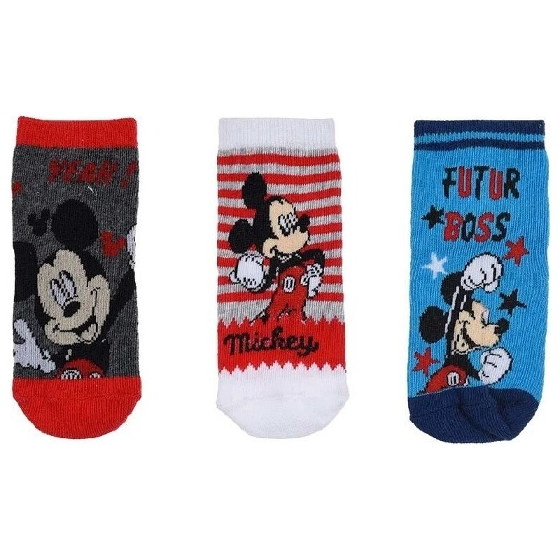 Mickey Mouse farebné chlapčenské ponožky - 3 páry 25879257