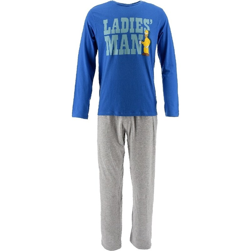 BASIC The Simpsons Modro-sivé pánske pyžamo 30294176