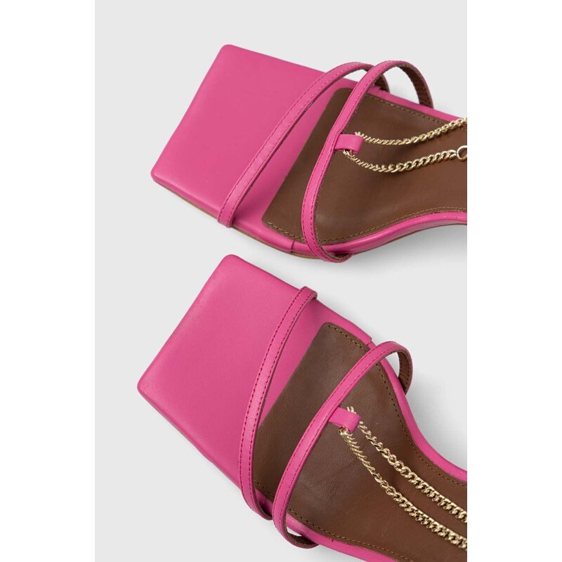 Kožené sandále Alohas ružová farba, HEWEP1C7.84