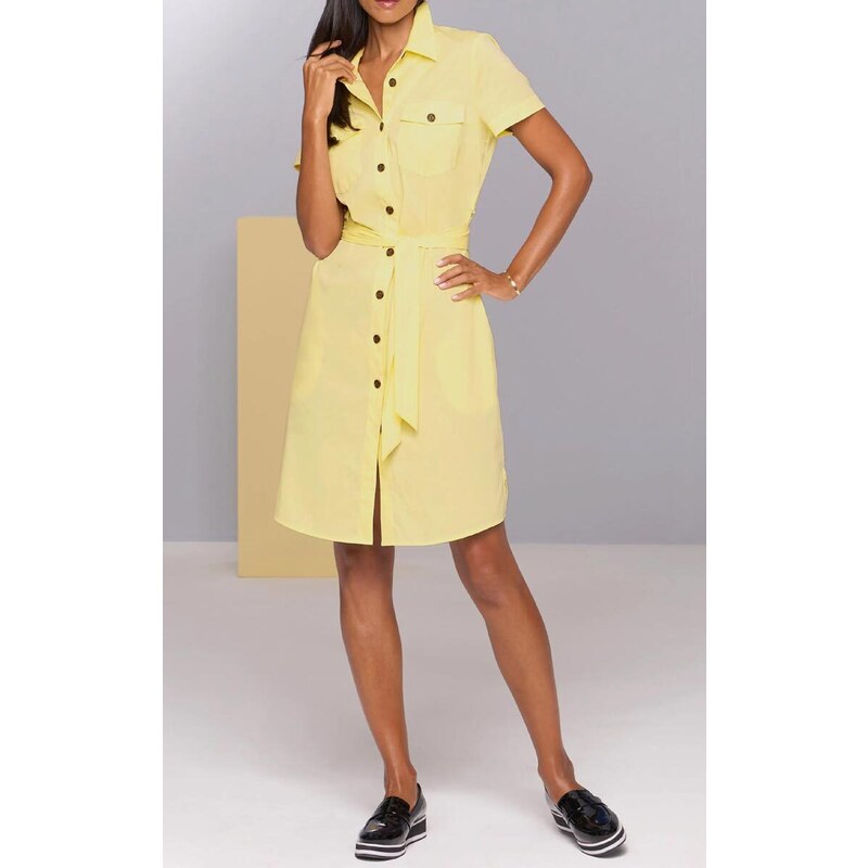 Rick Cardona Košeľové šaty, žlté