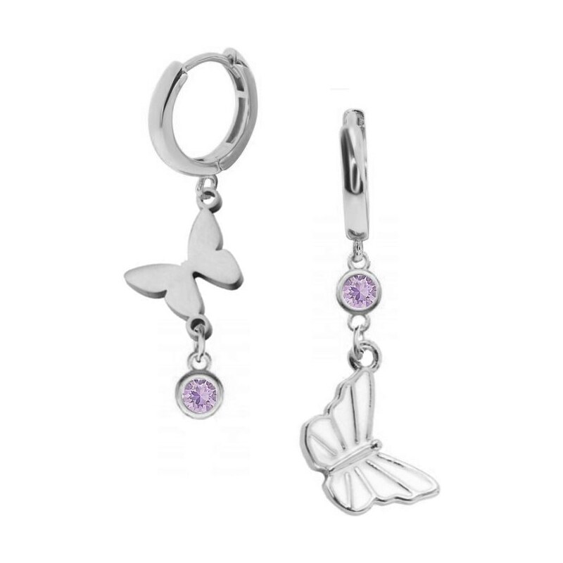 SWAROVSKI Elements Swarovski e. asymetrické náušnice Miss Butterfly, 41457787