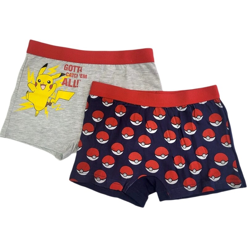 BASIC Sivo-modré boxerky Pokemon Pikachu - 2 ks 41489759