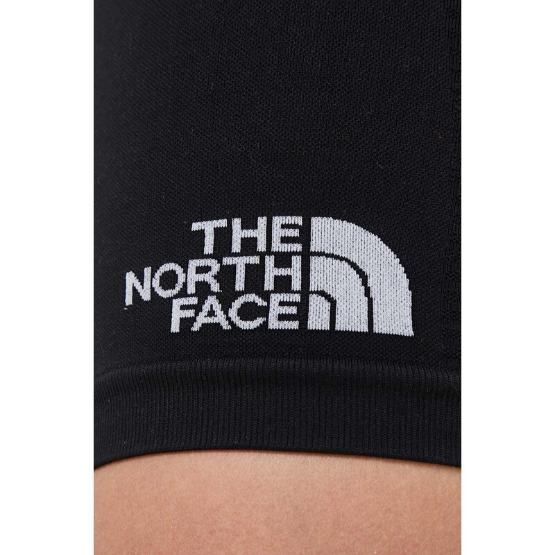 Športové krátke nohavice The North Face dámske, čierna farba, jednofarebné, stredne vysoký pás, NF0A82GNJK31