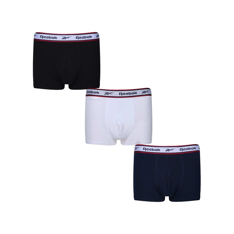 Reebok Boxerky Barlow námornícka modrá / červená / čierna / biela 68701410