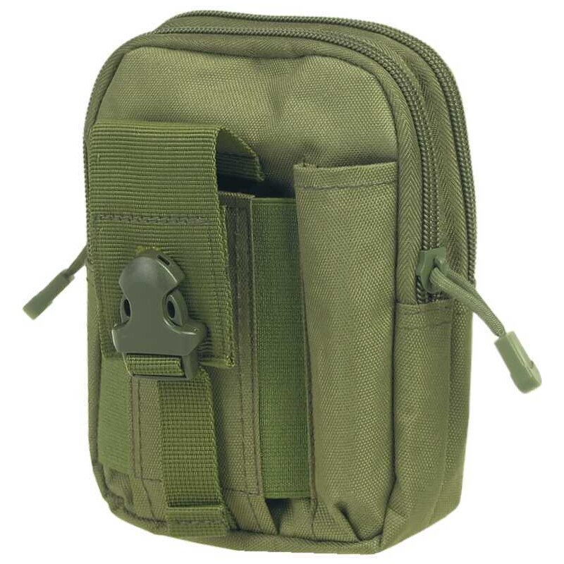 Taktická taška na opasok zelená army 18cm 41509849