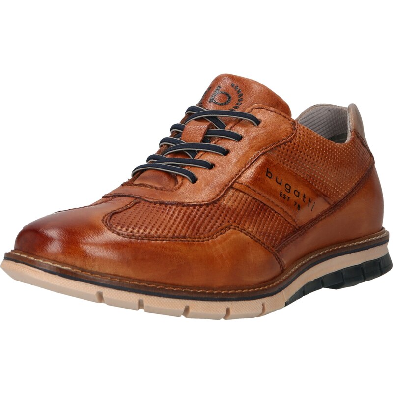 bugatti Šnurovacie topánky Simone koňaková / sivá 41526767