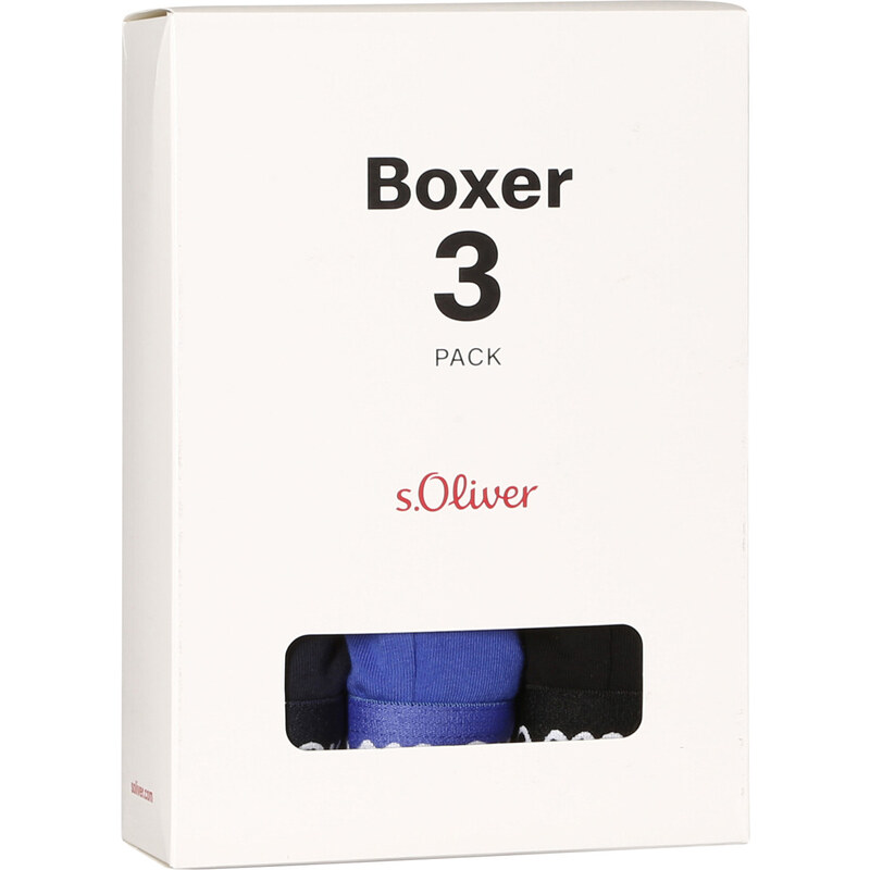 3PACK pánske boxerky S.Oliver viacfarebné (JH-34B-88365237)