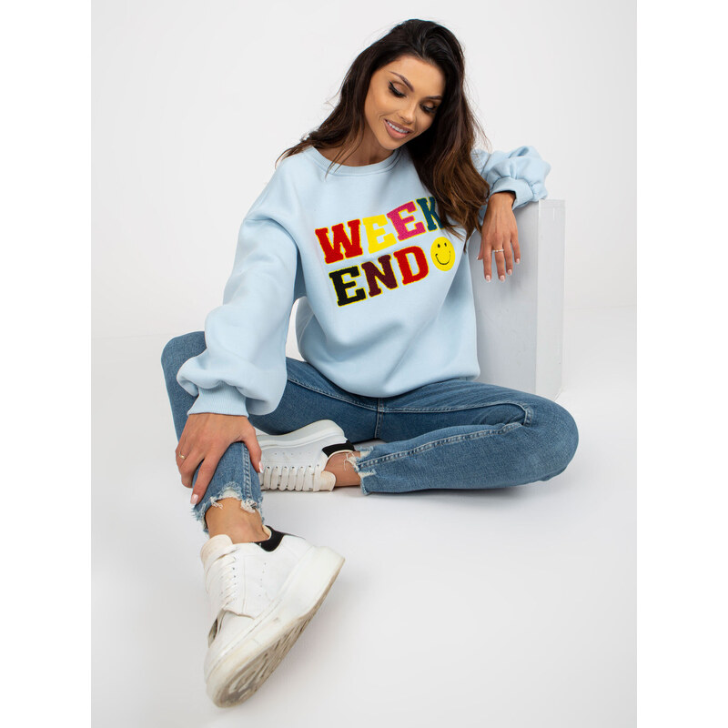 My Red Lips Sweatshirt-EM-BL-617-6.30X-light blue 64787657