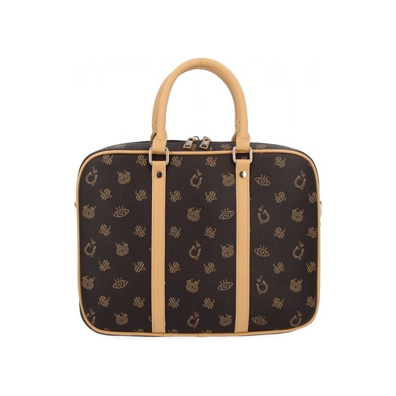 Dámská kabelka kufrík Herisson čokoládová 2052H401 41577395