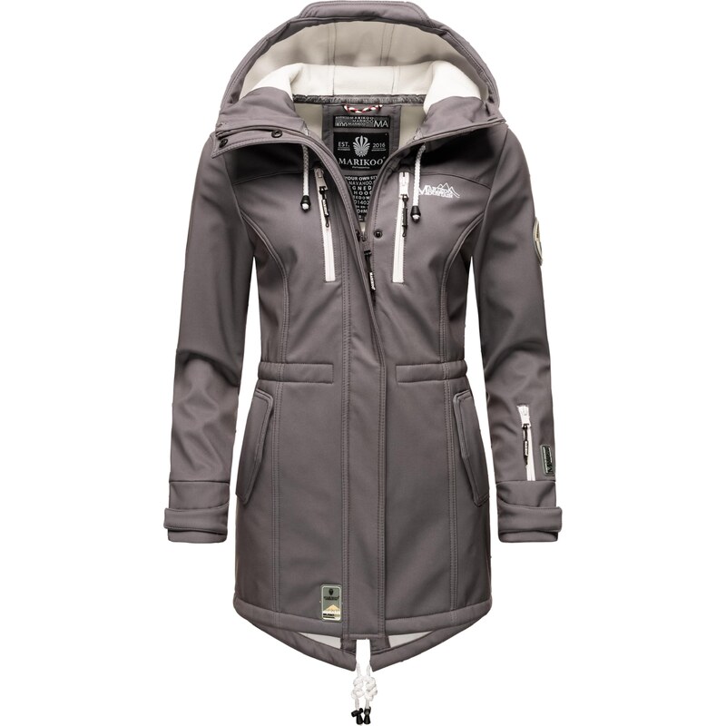 MARIKOO Funkčný kabát Zimtzicke sivá 65641185