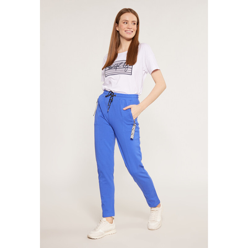 Dámske nohavice / tepláky TRU0010-013 kráľovská modrá - Monnari 41607024