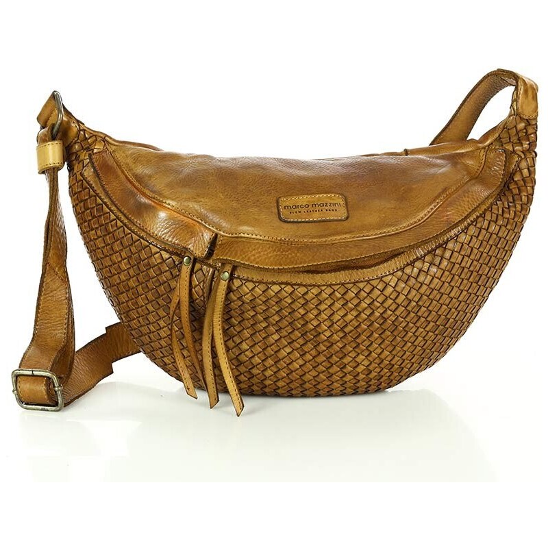 Marco Mazzini handmade MARCO MAZZINI Kožená crossbody kabelka | camel 41605231