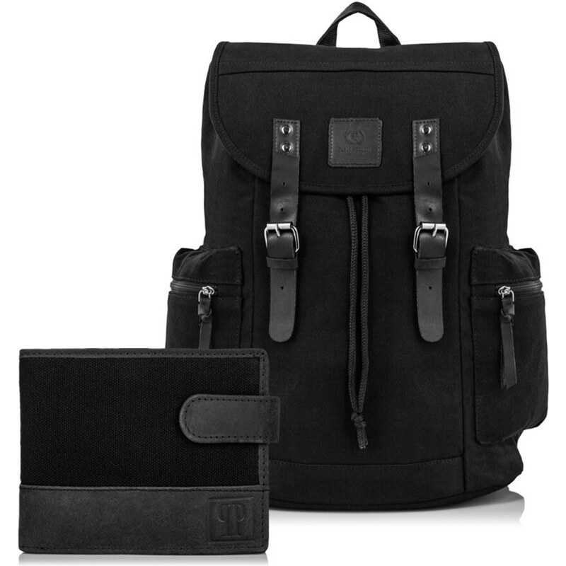 Paolo Peruzzi Pánska súprava, batoh a peňaženka Vintage ZUP-21 | 41608046