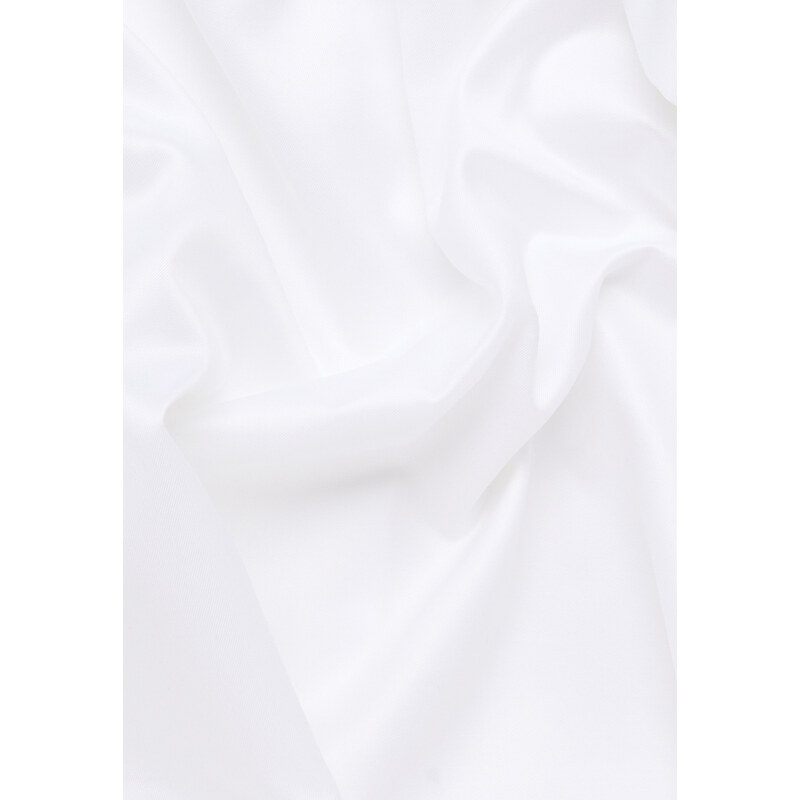 ETERNA Modern Classic dámska biela cover blúzka rypsový keper 100% bavlna Easy Iron - Krátky rukáv