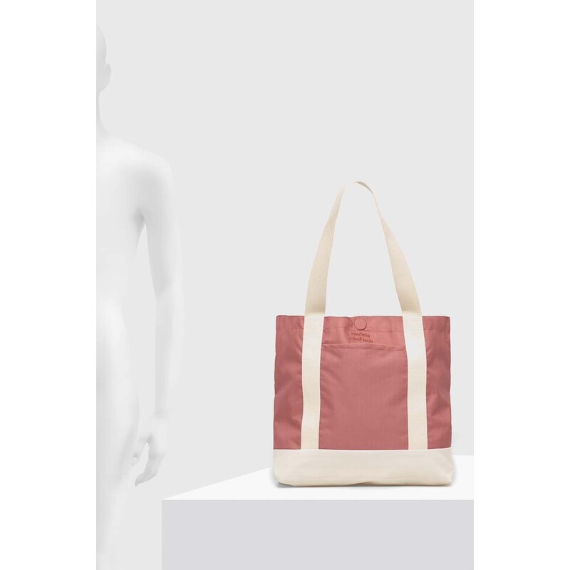 Obojstranná kabelka Lefrik béžová farba