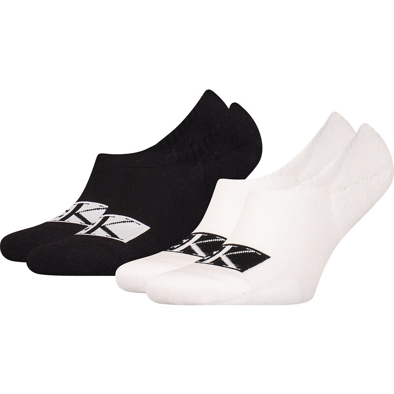 CALVIN KLEIN - 2PACK big logo combo pánske neviditeľné ponožky 41651891