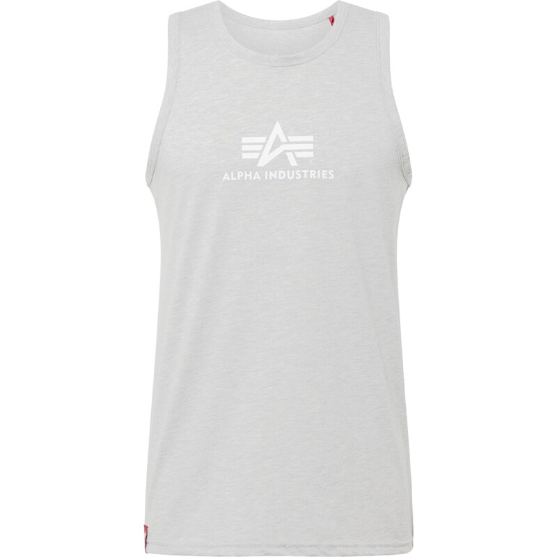 ALPHA INDUSTRIES Tričko svetlosivá / biela 60184997