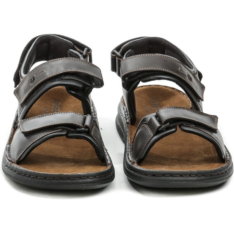 Josef Seibel 10104 tmavo hnedé pánske nadmerné sandále