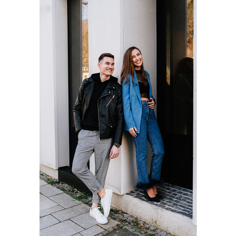 Šedé pánske kockované skrátené nohavice Celio 24H Avocheck 50547104