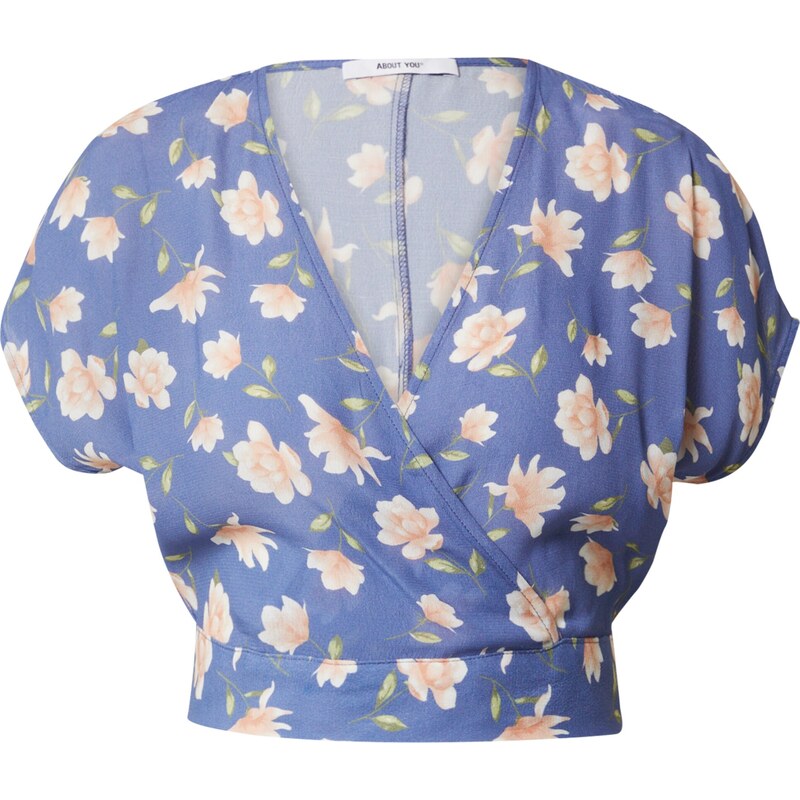 ABOUT YOU Tričko Mia svetlozelená / levanduľová / ružová / biela 58449847