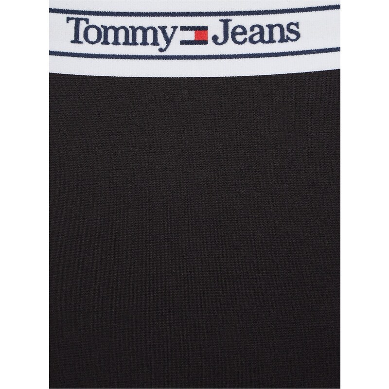Tommy Hilfiger Black Ladies Skirt Tommy Jeans Logo Taping Skir - Women