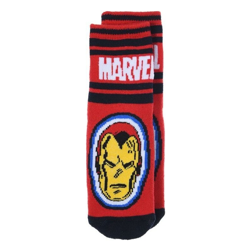 AVENGERS Červeno-čierne chlapčenské ponožky Iron Man 41676464