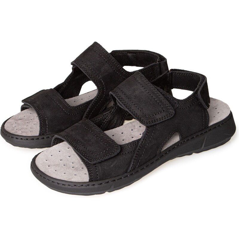 Vlnka Pánske kožené sandále Jakub čierna veľkosti obuvi - dospelí 43