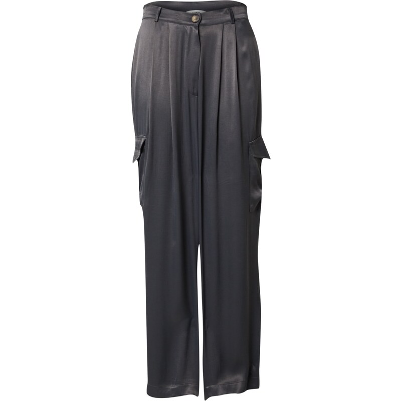 ABOUT YOU x Chiara Biasi Plisované nohavice Iris tmavosivá 42822935