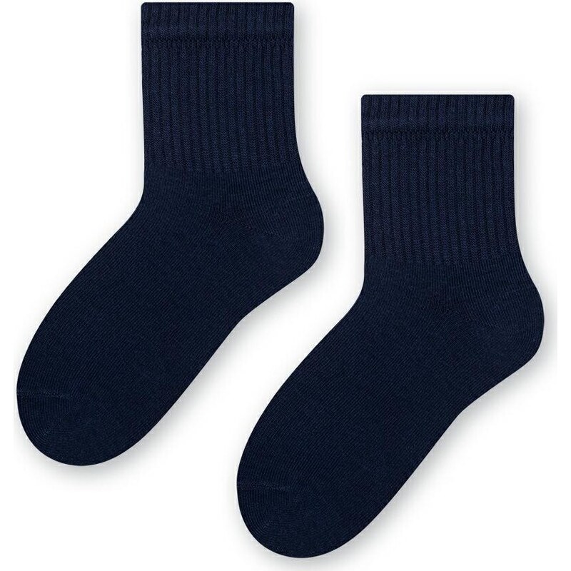STEVEN Tmavomodré chlapčenské ponožky Art. 014 CE245, NAVY BLUE 41701553
