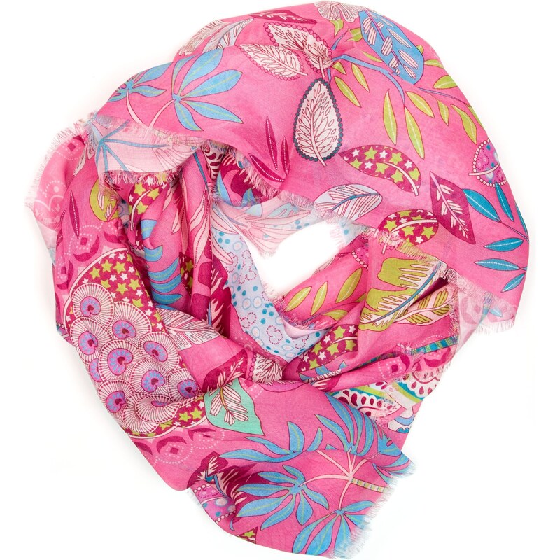 Blaire Dámska šatka Rufina s motívom zvierat ružová 64987421