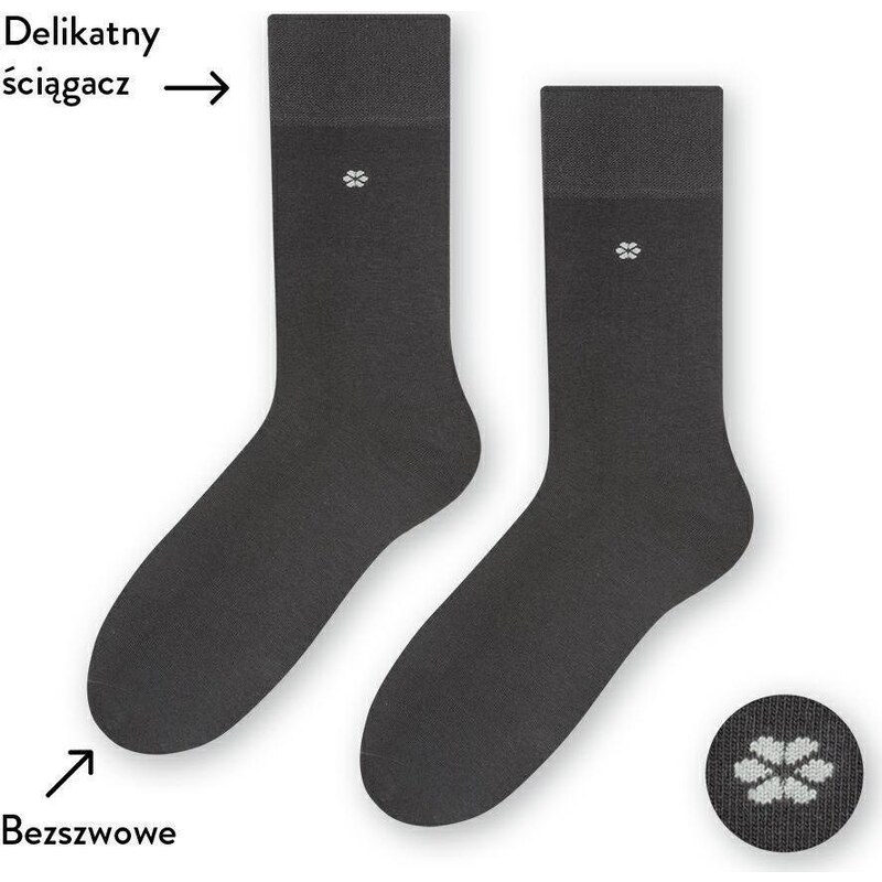 STEVEN Tmavosivé pánske ponožky Art. 056 I094, GRAPHITE - PRESSURE 41702852