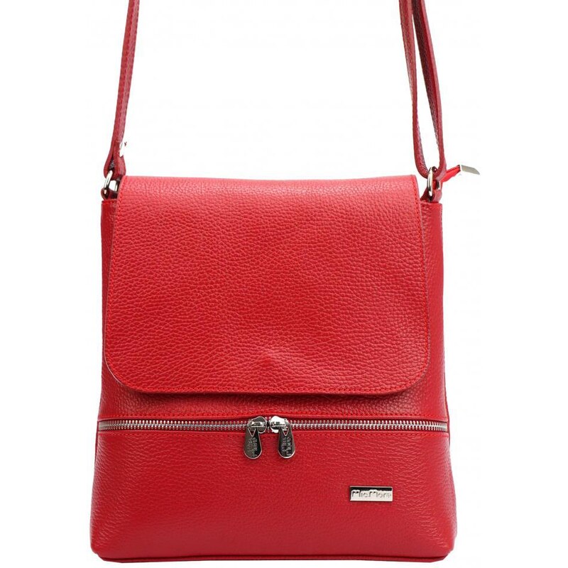 MiaMore Kožená dámska crossbody kabelka červená 43587592