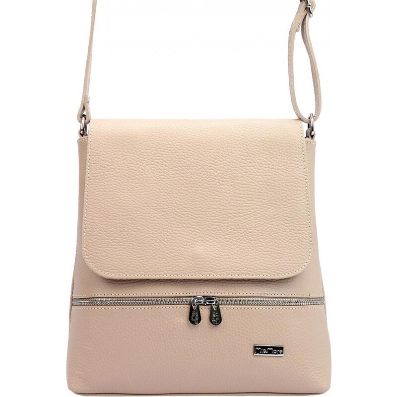 MiaMore Kožená dámska crossbody kabelka staroružová 43587593