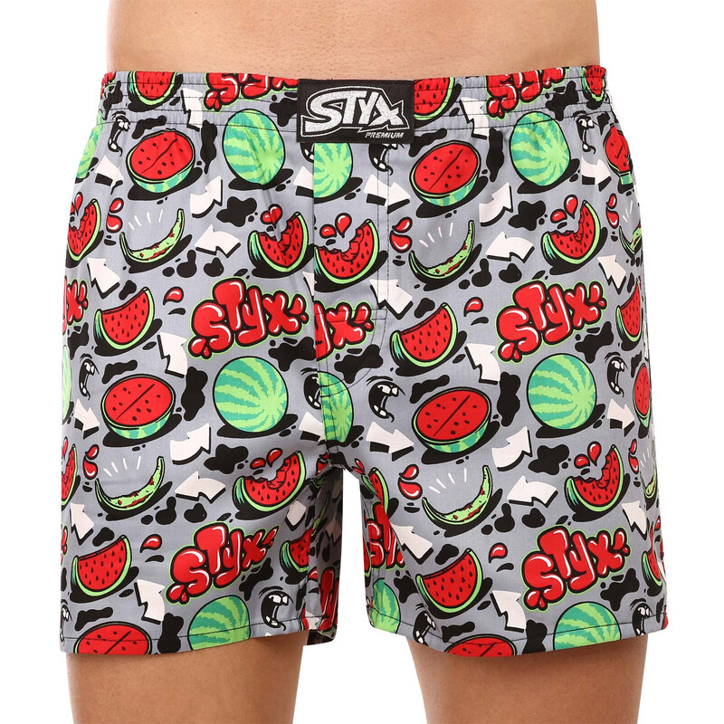 Pánske trenírky Styx premium art klasická guma melóny (AP1459) 41969531