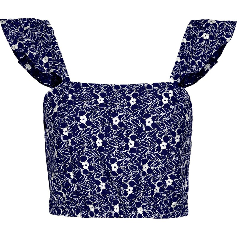 VERO MODA Blúzka SONEY námornícka modrá / biela 42026807