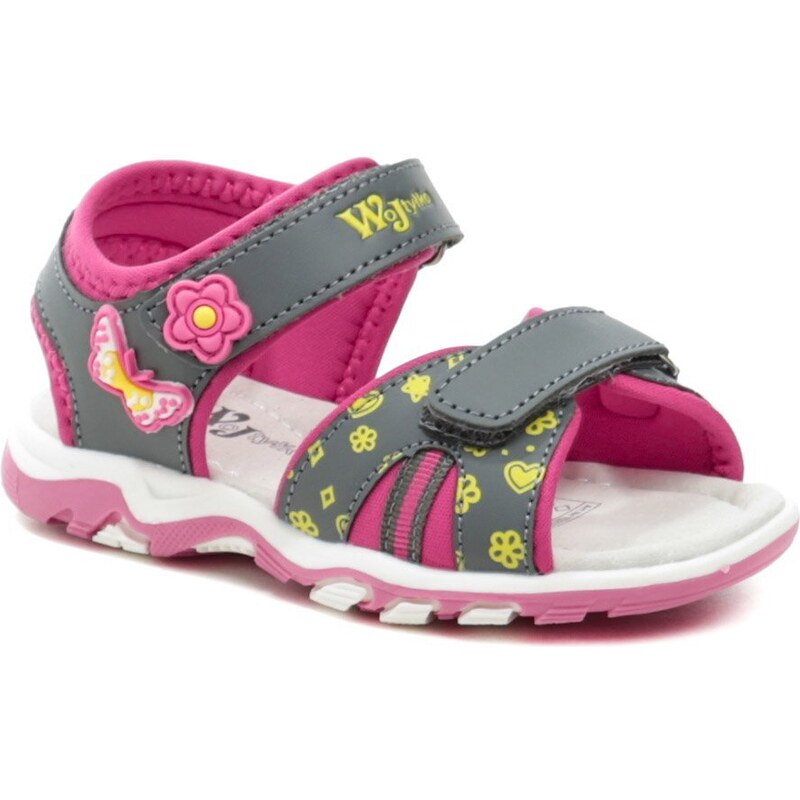 Wojtylko 1S23727F šedo ružové detské sandálky 42005051