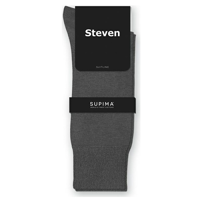 STEVEN Tmavosivé pánske ponožky Art.157 KU002, GRAPHITE 42006220