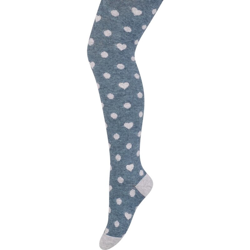 STEVEN Sivé dievčenské pančuchy so srdiečkami Art. 071 FO218, GREY 42006214