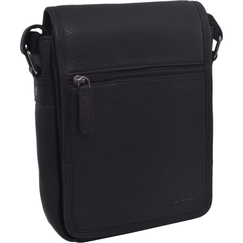 Mercucio Pánske kožené crossbody čierna nappa 250906 65263553