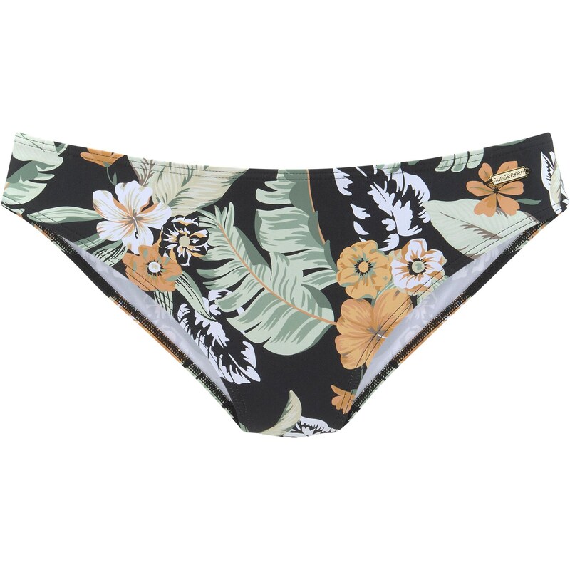 SUNSEEKER Bikinové nohavičky svetlohnedá / smaragdová / čierna / biela 66846479
