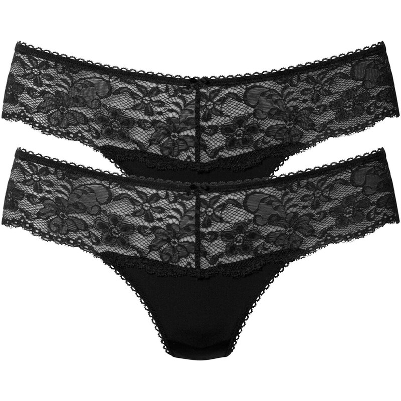 NUANCE Tangá Thong 2pack čierna 54445044