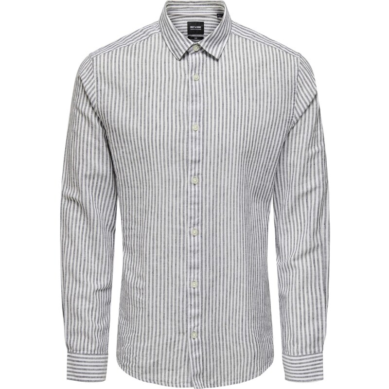 Only & Sons Košeľa Caiden námornícka modrá / biela 42055024