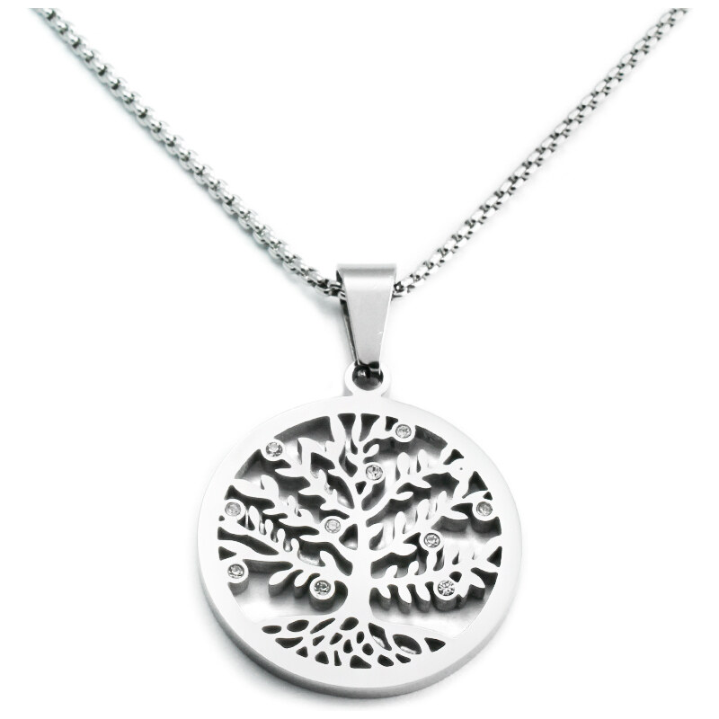 BM Jewellery Dámsky náhrdelník 2,5 cm strom života so zirkónmi z 42065821