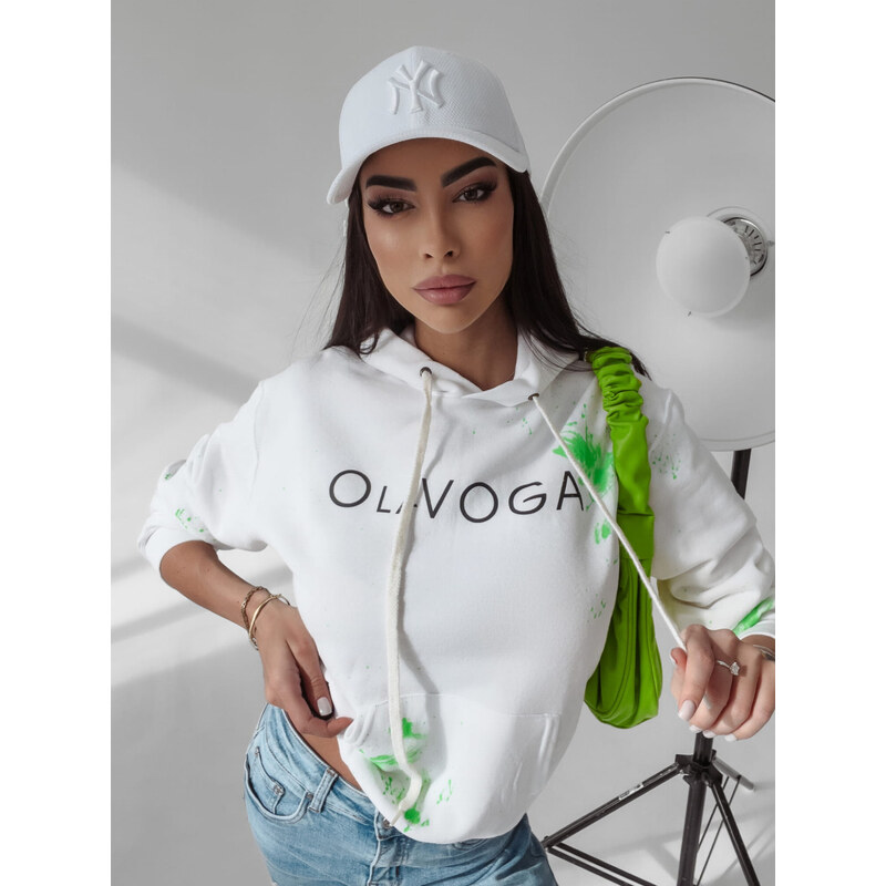 Dámska mikina 277250 ecru-zelená - Ola Voga 42086052